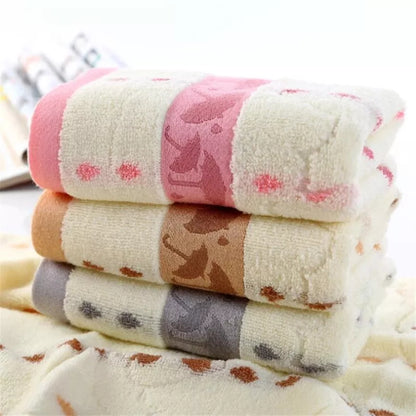 Cotton Knitted Printed Umbrella Pattern Kitchen Towel