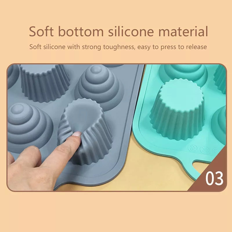 12Holes Silicone Baking Tin