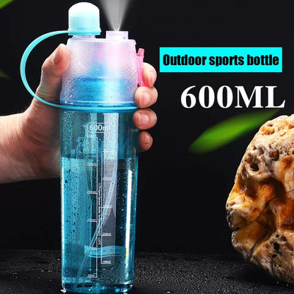 600Ml Custom Leak Proof Sports Plastic Spray Water Bottle