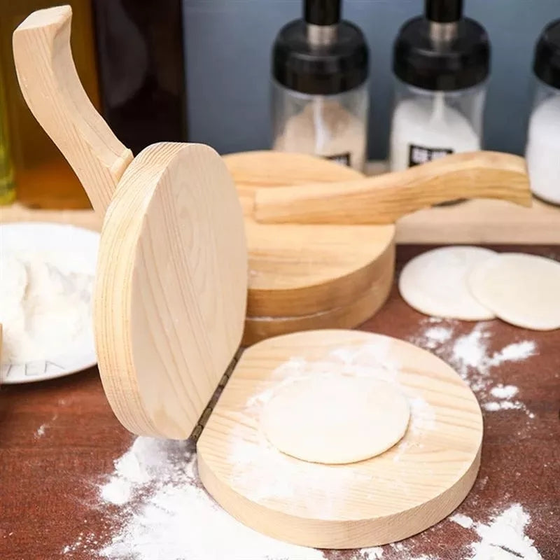 Wooden Dumpling Dough Press 20cm