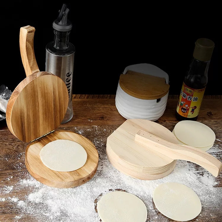 Wooden Dumpling Dough Press 20cm