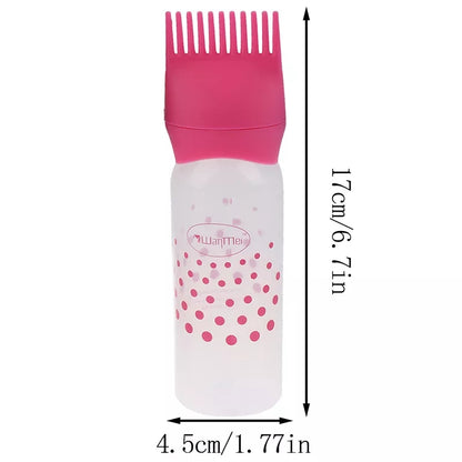 Empty Hair Dye Applicator Brush Bottle