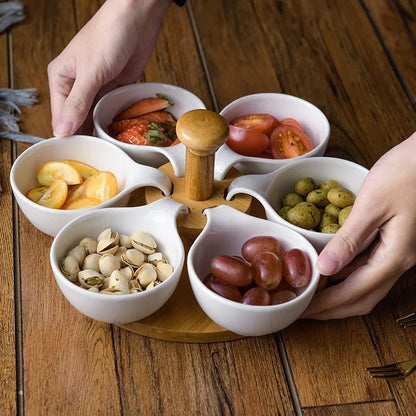 Cereal Lazy Susan Rotating Bowls