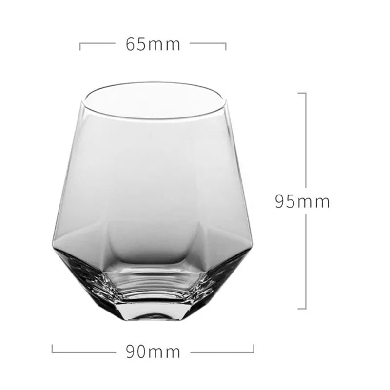 Hexagon Diamond Whiskey Glasses Set