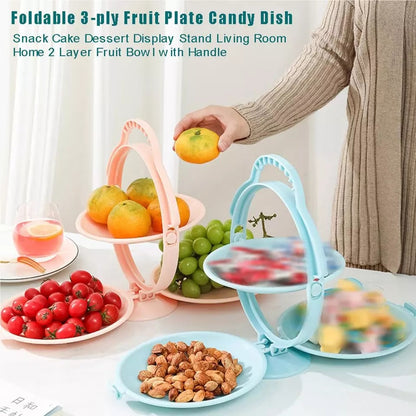 2 Layer folding dessert plate