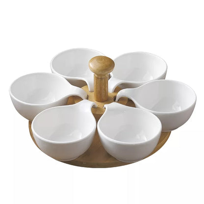 Cereal Lazy Susan Rotating Bowls