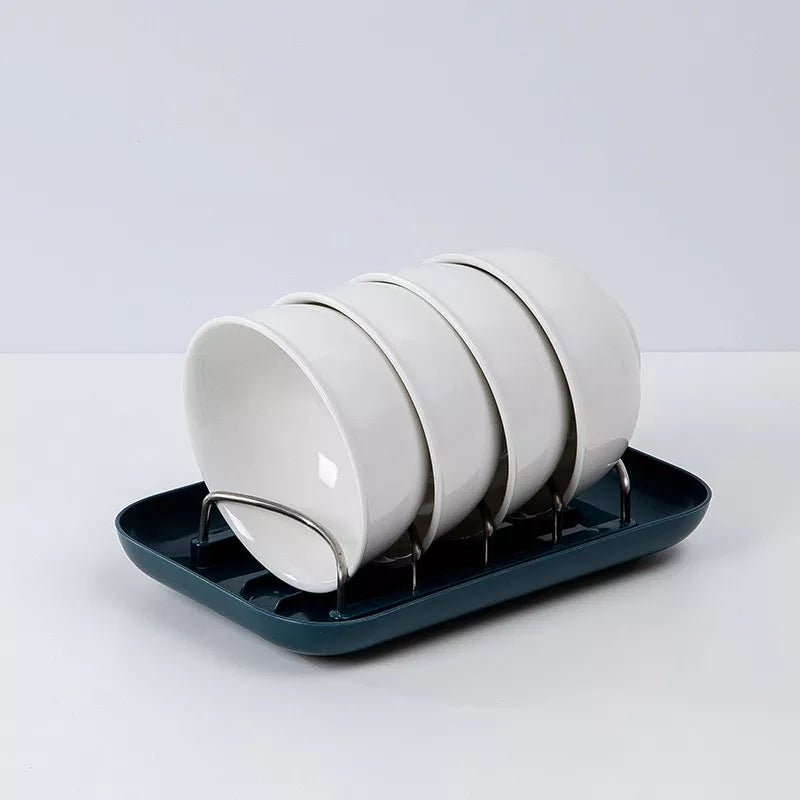 Plate Holder with Cutlery Organizer