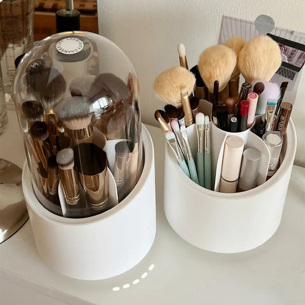360° Rotating Multifunction Desktop Organizer and Makeup Brush Holder