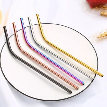 Reusable Metal Straws Pack