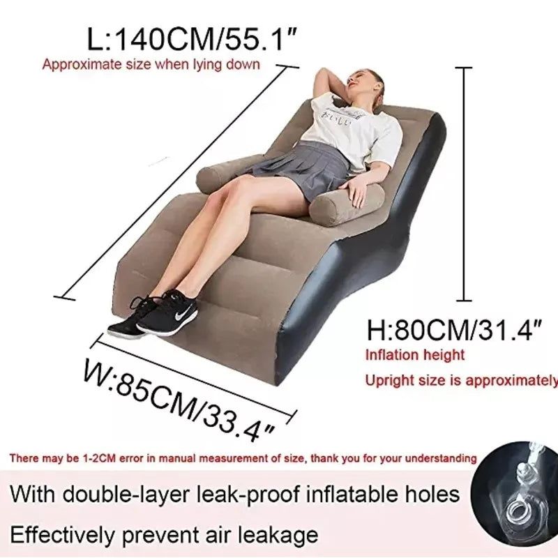 Inflatable S-shaped Lazy Sofa