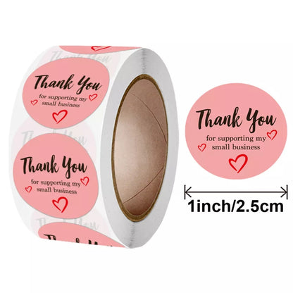 Waterproof Self Adhesive Thank You Stickers