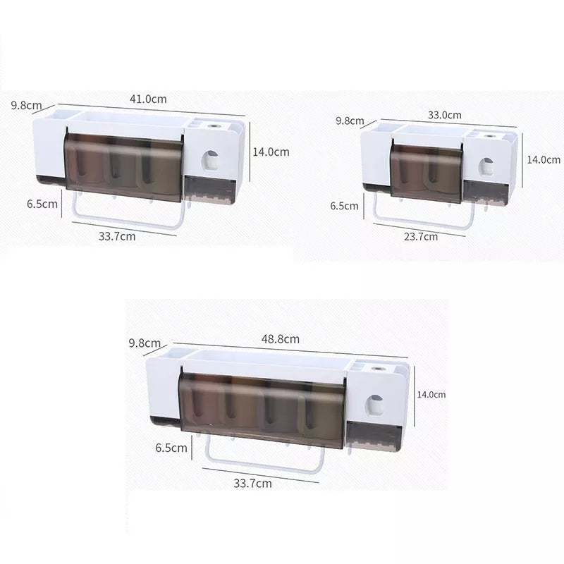 Toothpaste Dispenser With 4 Cups