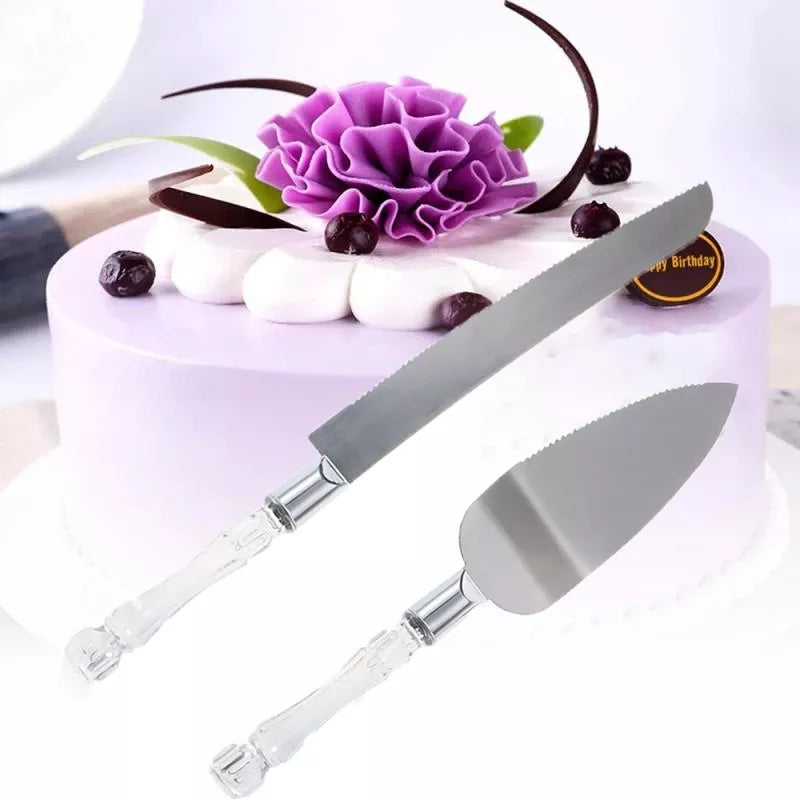 2Pcs Cake Server