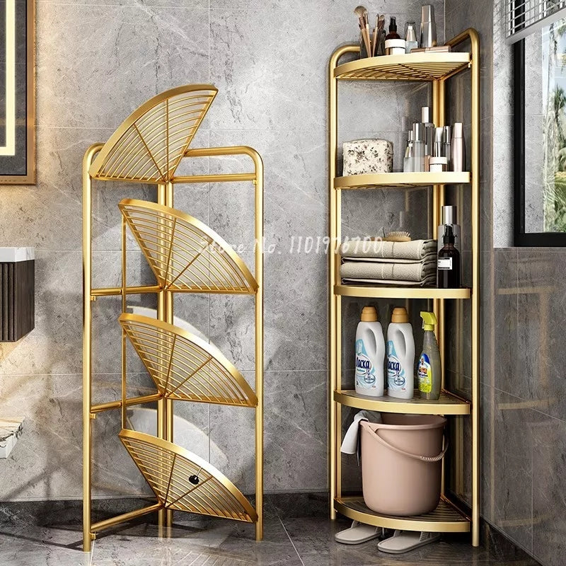 4 Tier Foldable Corner Shelf