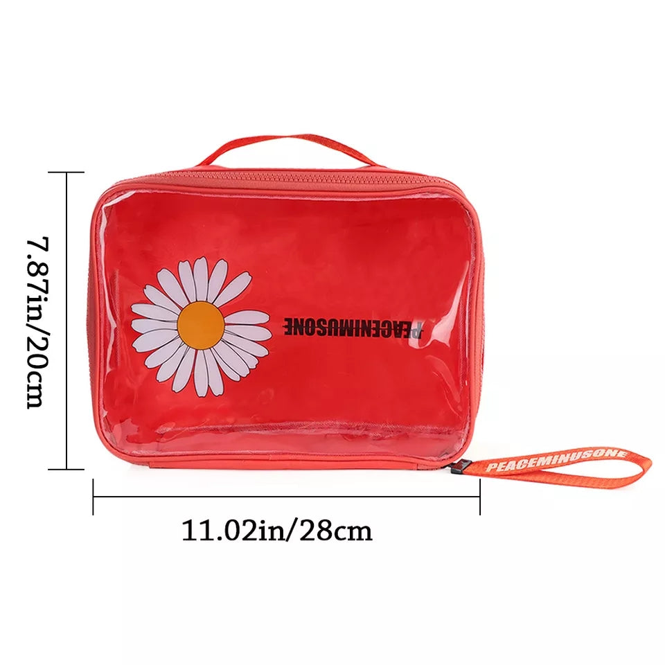 Flower Print Washbag