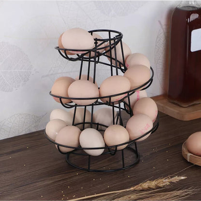 24Pcs Spiral Egg Dispenser Rack