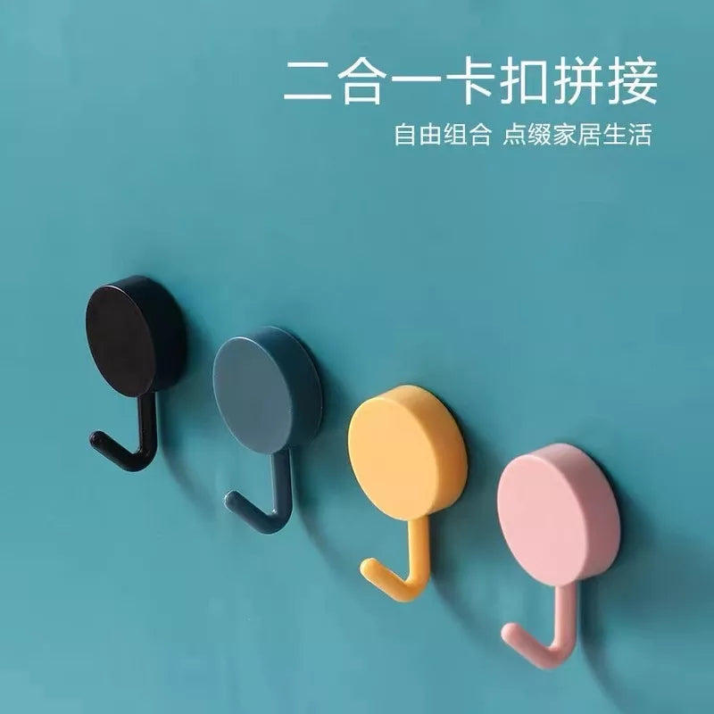 Simple Coloured 10Pcs Hooks