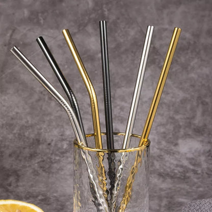 Reusable Metal Straws Pack