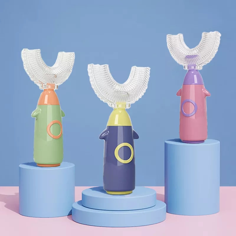 Children U-Shaped Toothbrush Silicone Toothbrush