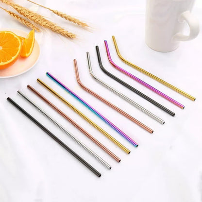 Reusable Metal Straws Pack