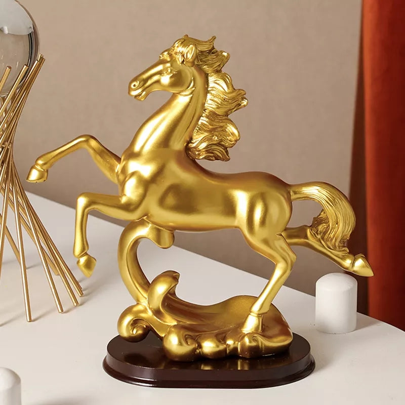 Creative Home/Office Golden Decor Horse