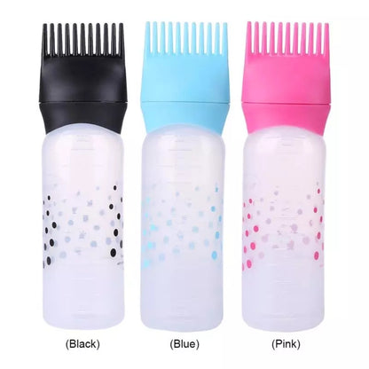 Empty Hair Dye Applicator Brush Bottle