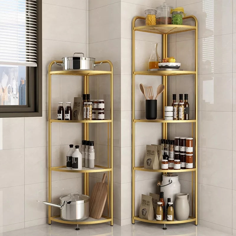 4 Tier Foldable Corner Shelf