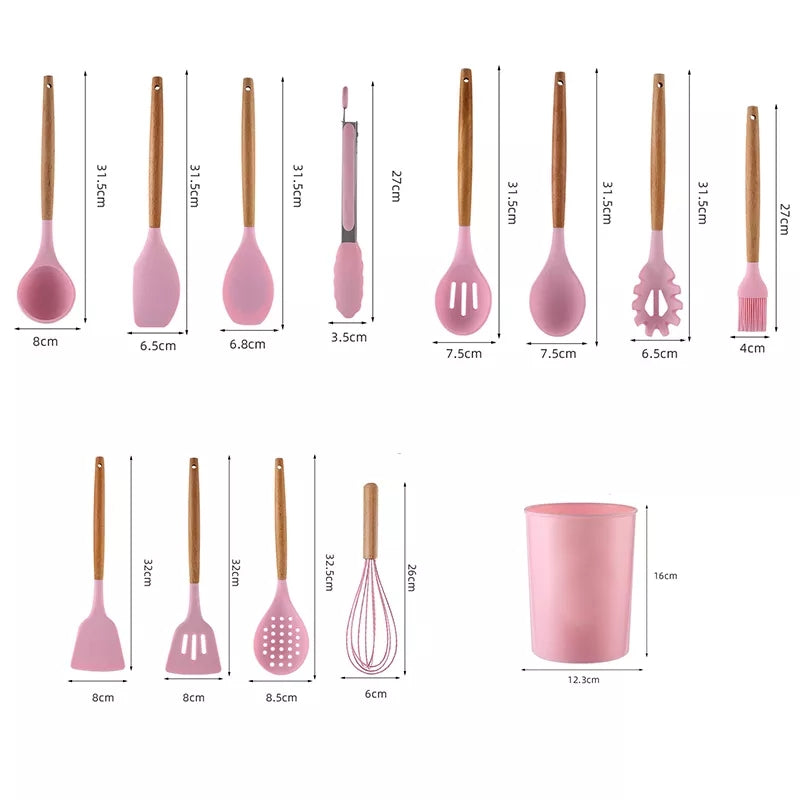 Silicone spoon set