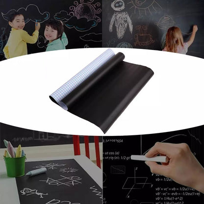Kids black board stickers comes with chalks inside
