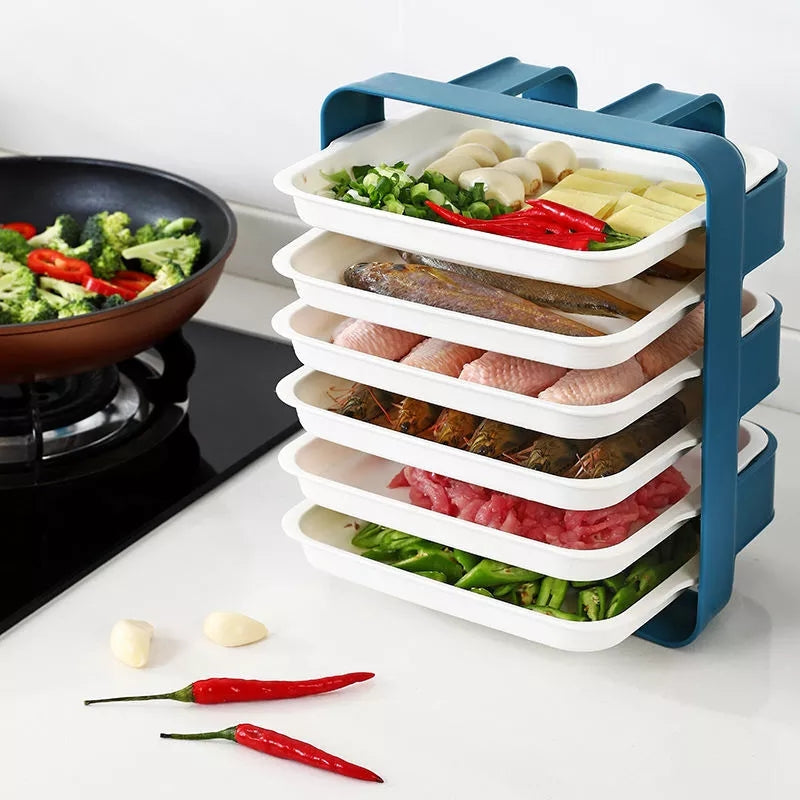 Kitchen Multilayered Food Prep Rack