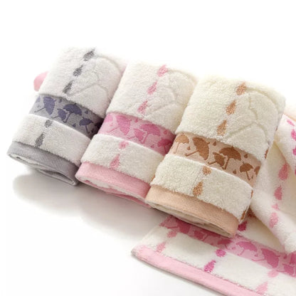 Cotton Knitted Printed Umbrella Pattern Kitchen Towel