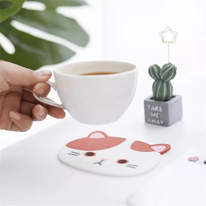 Cat Silicon Coasters