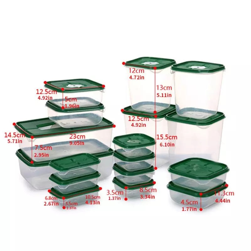 17Pcs Storage Containers