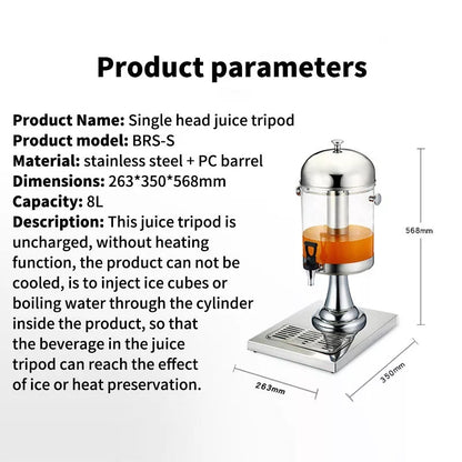 5Ltrs Acrylic Drink Dispenser