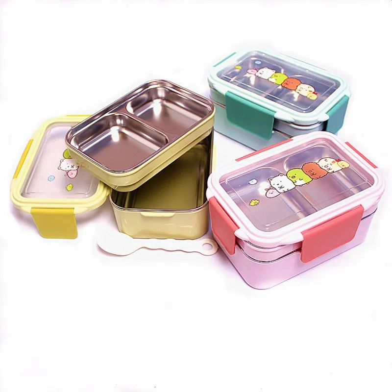 Double Layered Stainless Steel Lunch Box