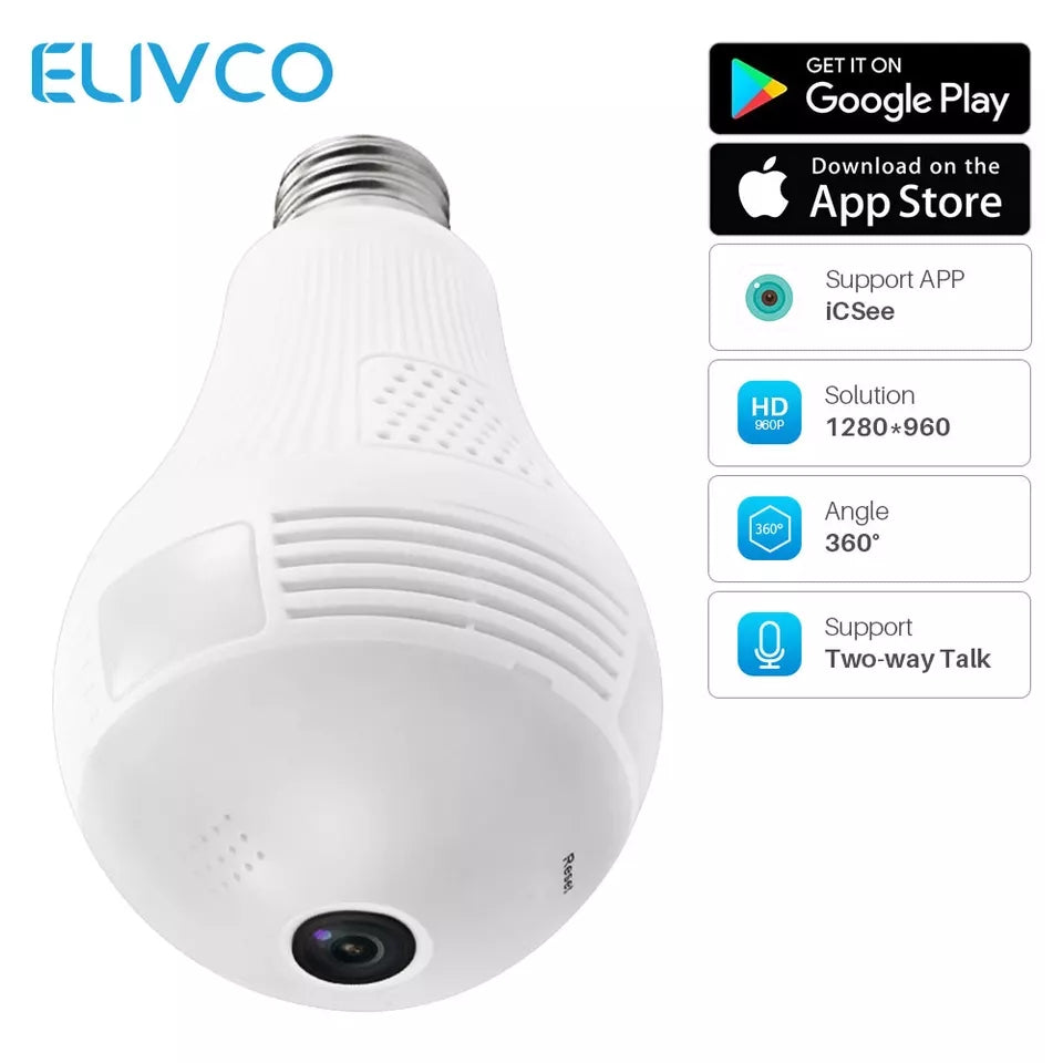 Nanny camera wifi bulb