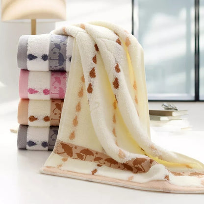 Cotton Knitted Printed Umbrella Pattern Kitchen Towel