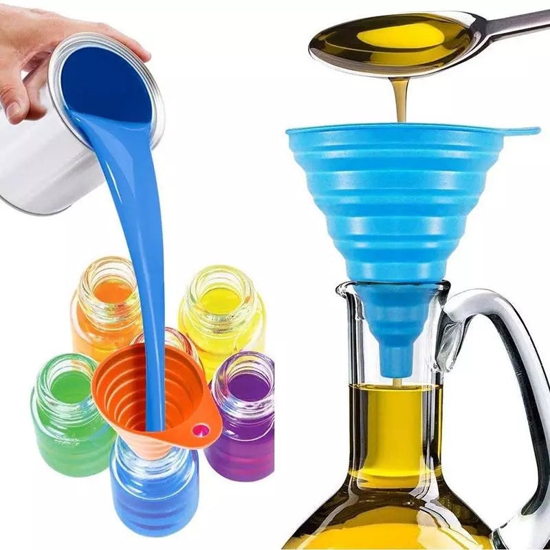 Collapsable Silicon Funnel