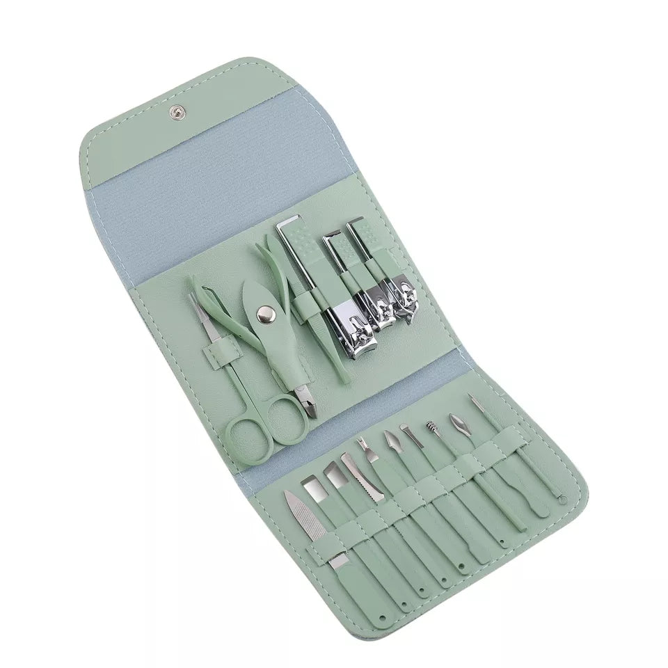 Manicure Set Decoration Nail 16Pcs Set BlackNov