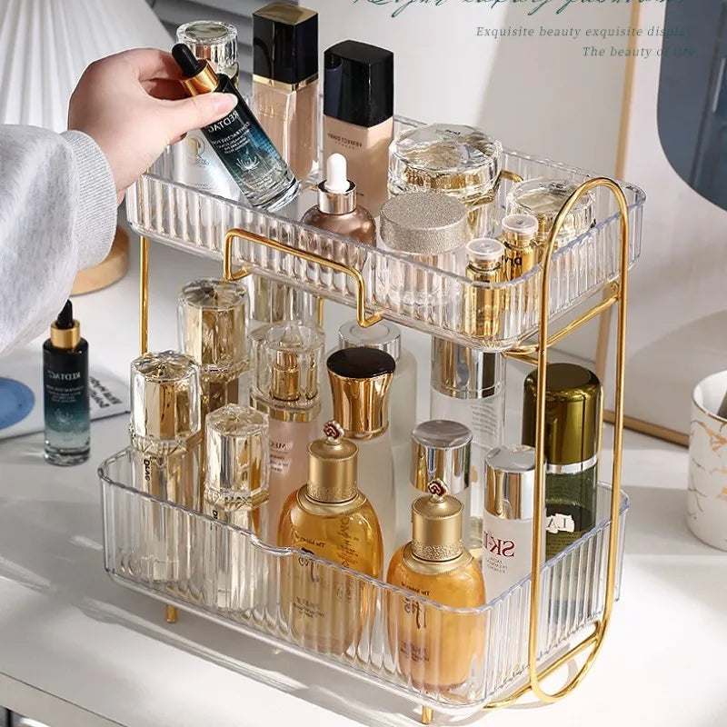 Double Layer Cosmetics Organizer