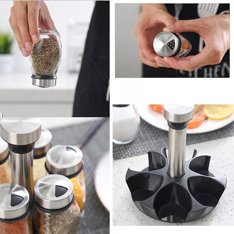 7Pcs Jar Set (Spice Shakers)