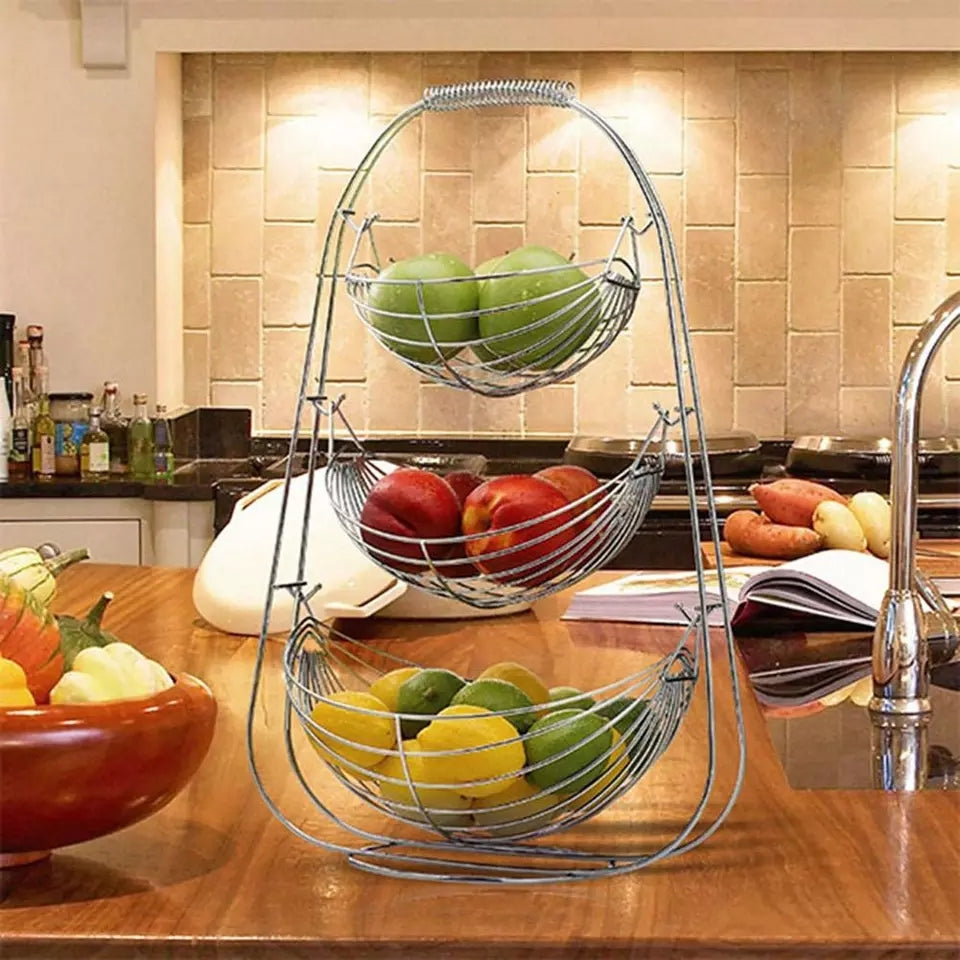 High Quality 3-Tier Stainless Fruit Rack