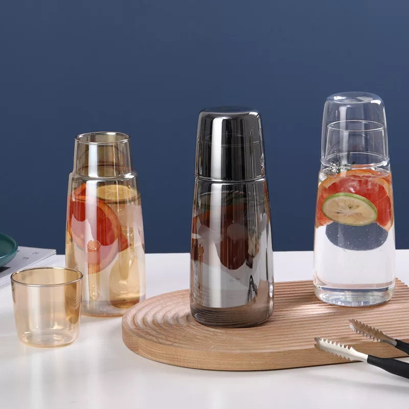 Bedside Night Water Bottle with Glass