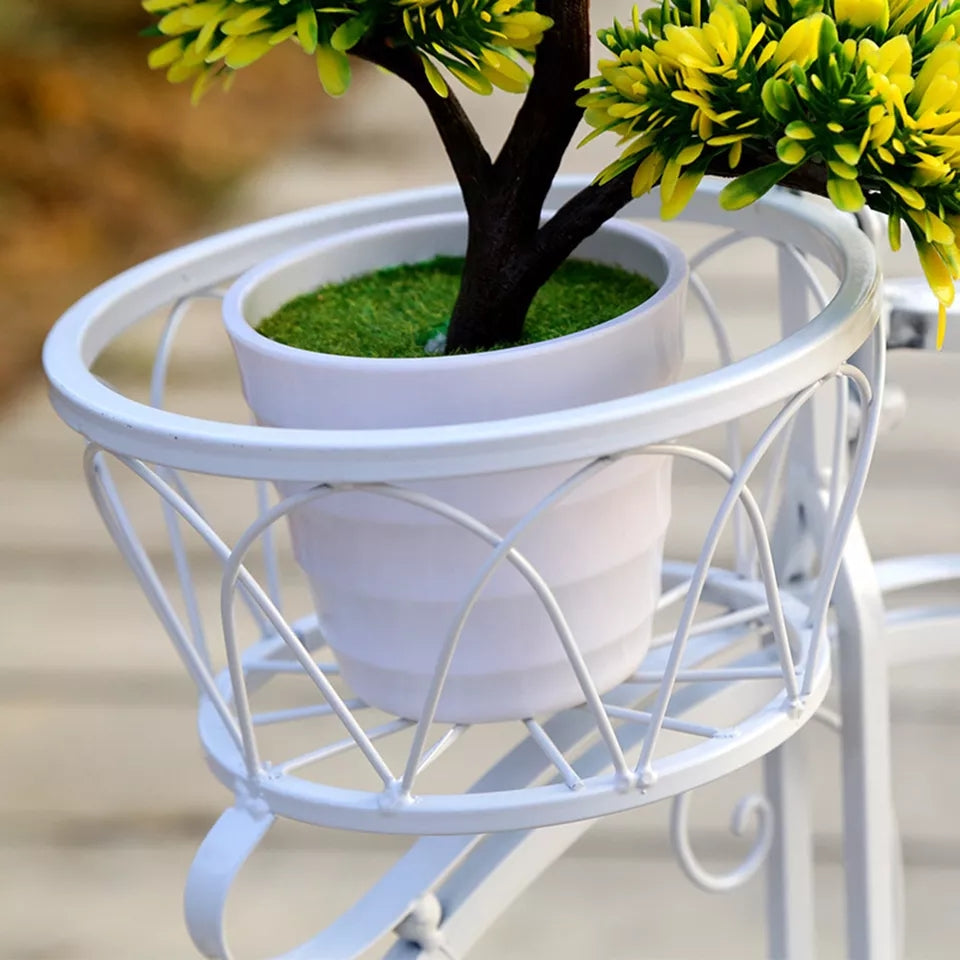 Creative Outdoor Flower Shelf