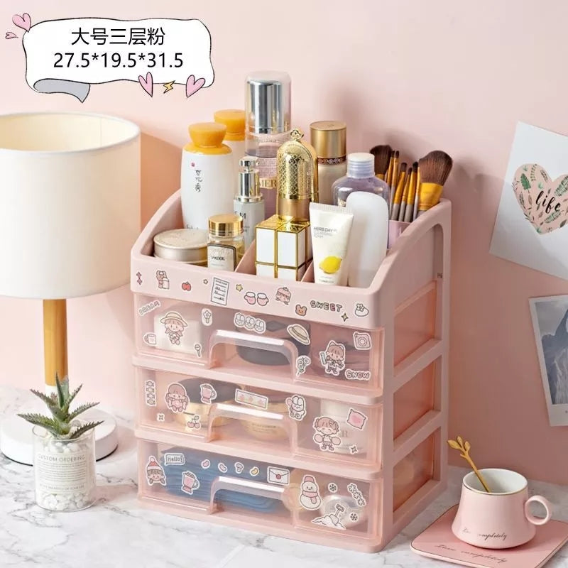 Cute Cosmetic Storage Box Organizer