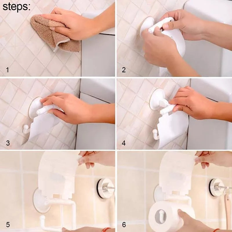 Wall Mounted Toilet Paper Holder With Cover