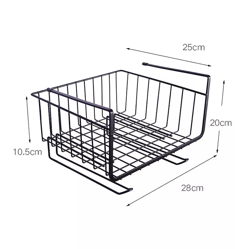 2 in 1 Metallic Under The Shelves Organizers