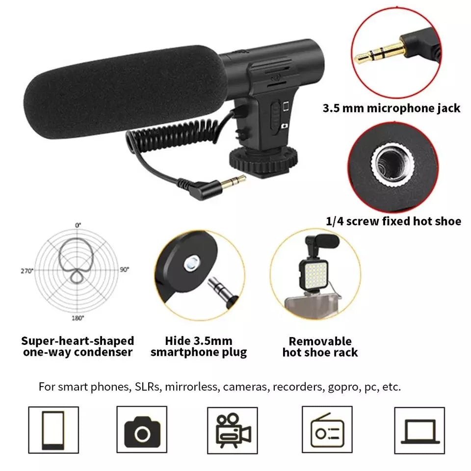 Mobile Phone Video Shooting Live Broadcasting Kit With Microphone