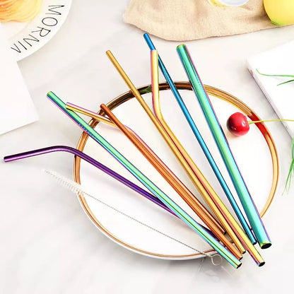 Reusable Metal Straws Pack