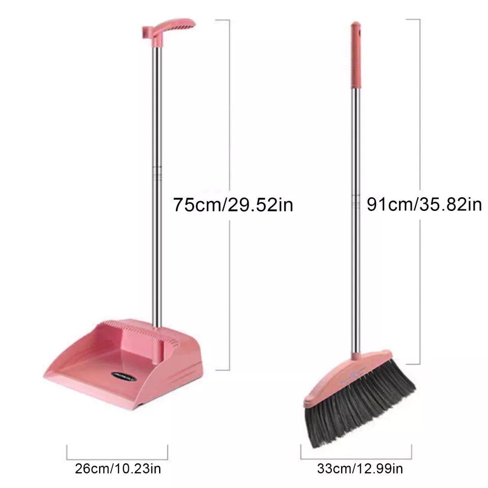 2 In 1 Flexible Broom And Dustpan